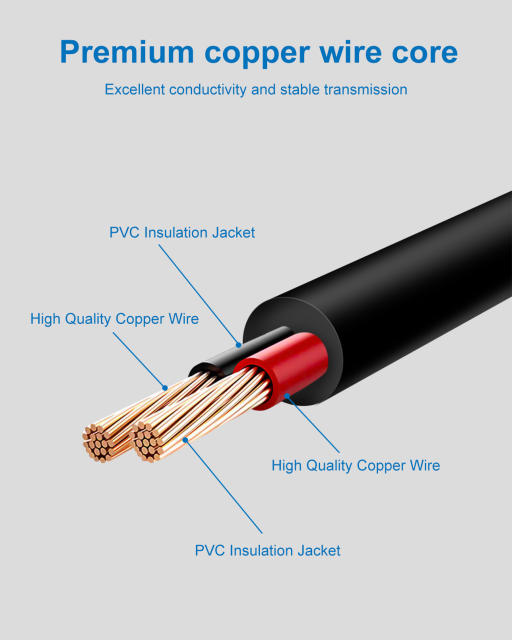 16FT/5M 12V DC Power Extension Cord