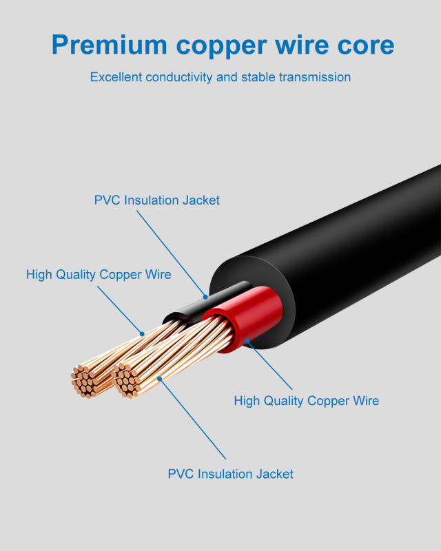 16FT/5M 12V DC Power Extension Cord