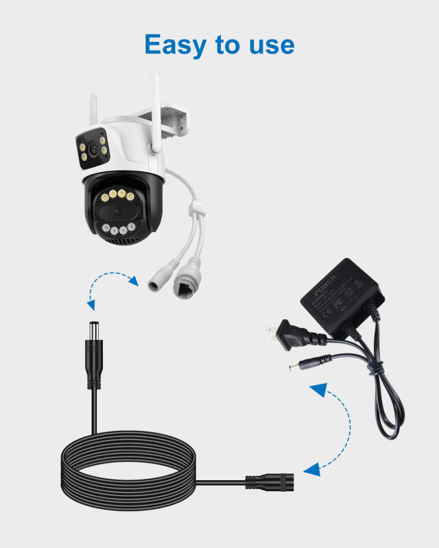 16FT/5M 12V DC Power Extension Cord