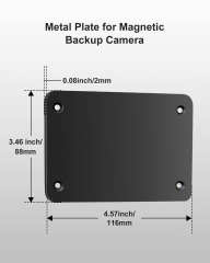 Metal Plate for Magnetic Wireless Backup Camera