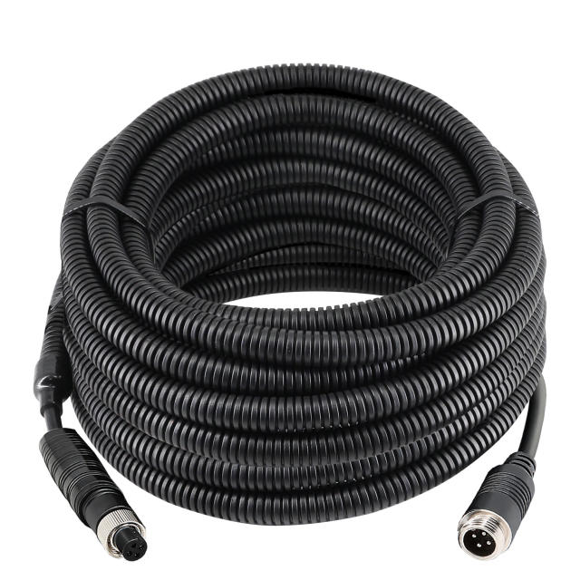 4 Pin Camera Cable with Corrugation Tube Cover