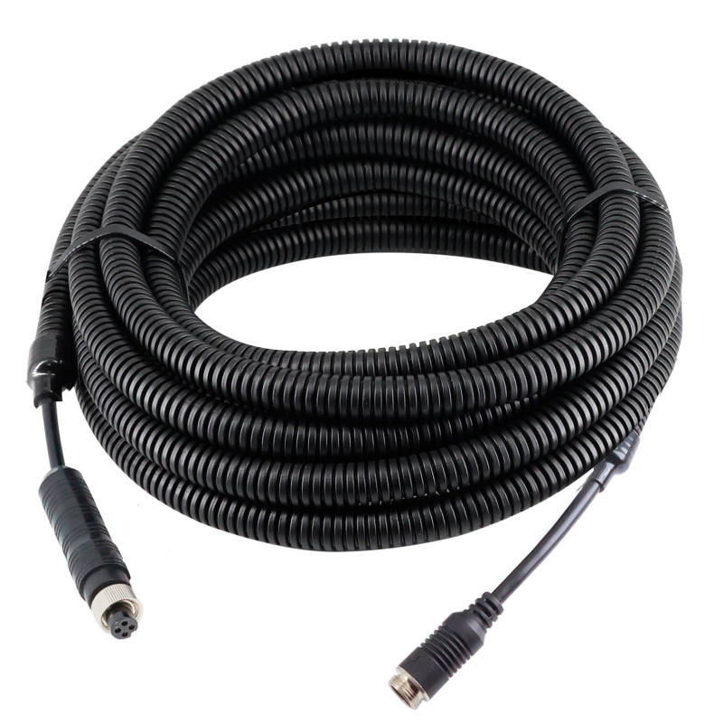 4 Pin Camera Cable with Corrugation Tube Cover