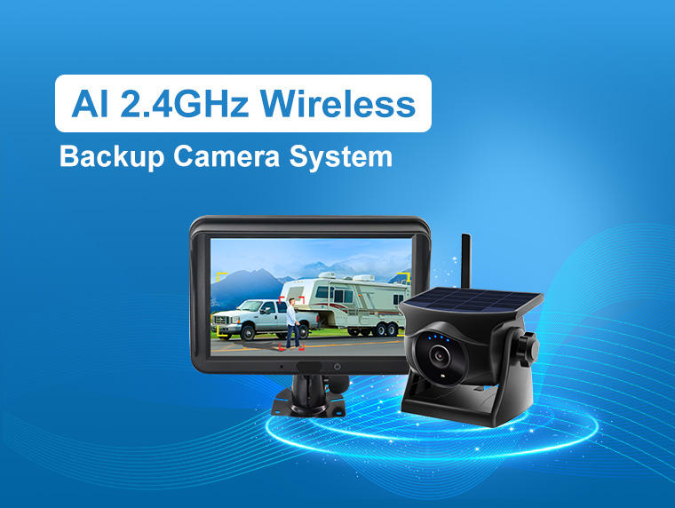 AI System Solar Wireless Backup Camera