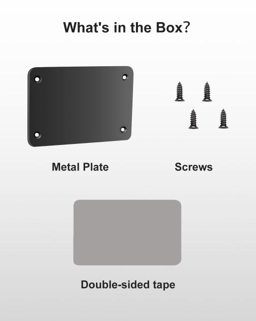 Metal Plate for Magnetic Wireless Backup Camera