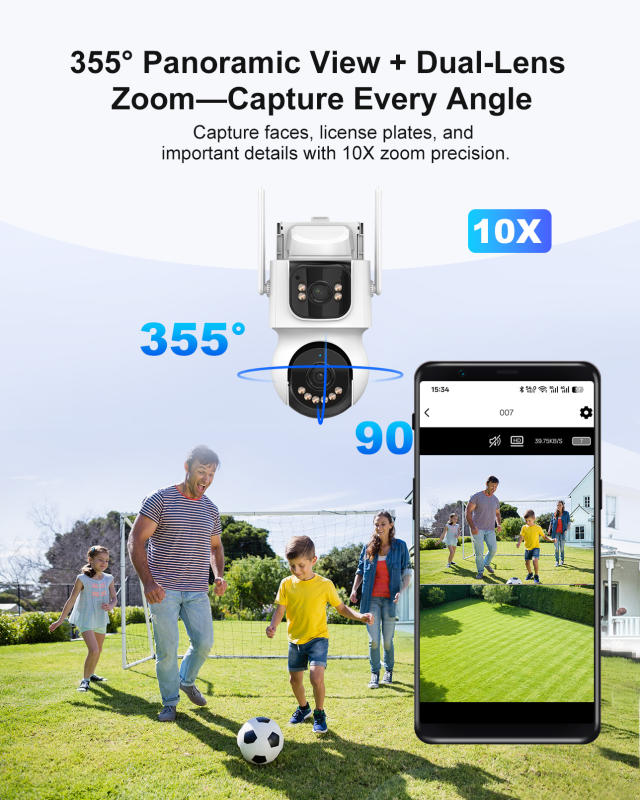 AOV Dual-Lens Wireless Solar Security Camera