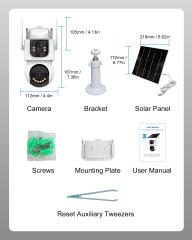 AOV Dual-Lens Wireless Solar Security Camera