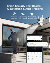 AOV Dual-Lens Wireless Solar Security Camera
