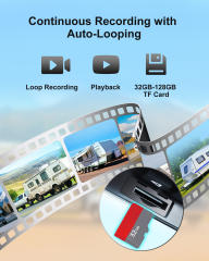 1080P AI Smart Solar Magnetic Wireless Backup Camera + 5" Wireless Monitor
