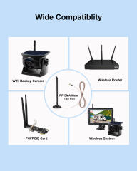 Foldable 5dBi Magnetic Truck RV WiFi Antenna