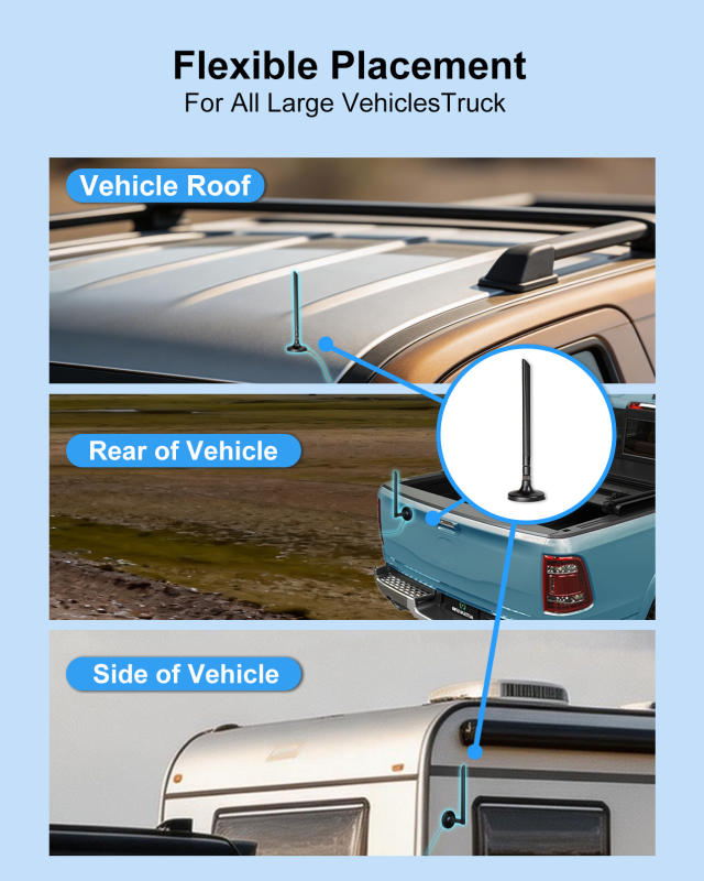 Foldable 5dBi Magnetic Truck RV WiFi Antenna