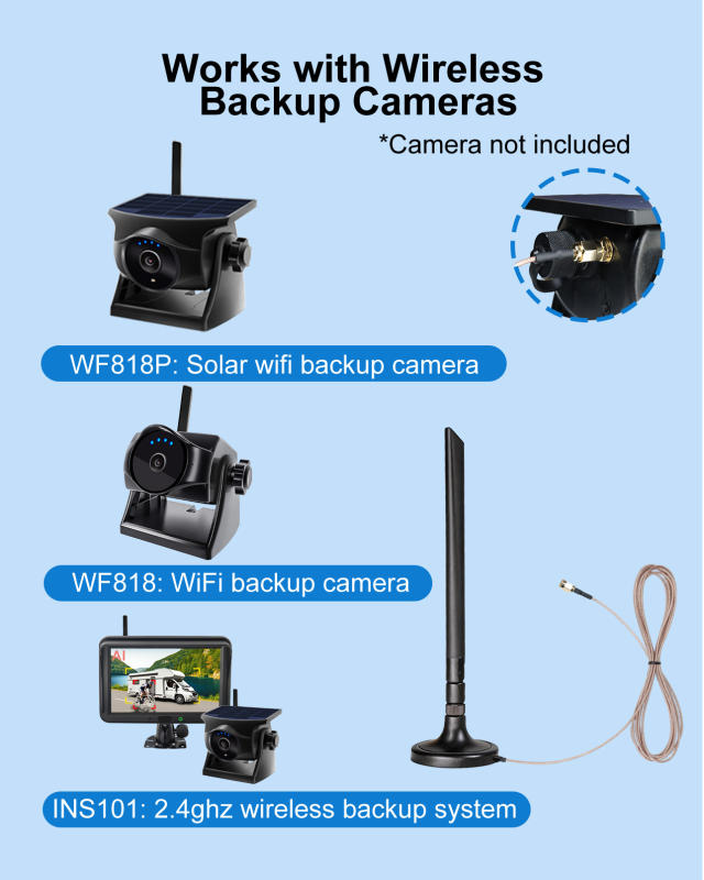Foldable 5dBi Magnetic Truck RV WiFi Antenna
