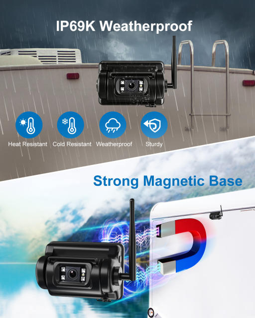 1080P Wireless Magnetic Backup Camera