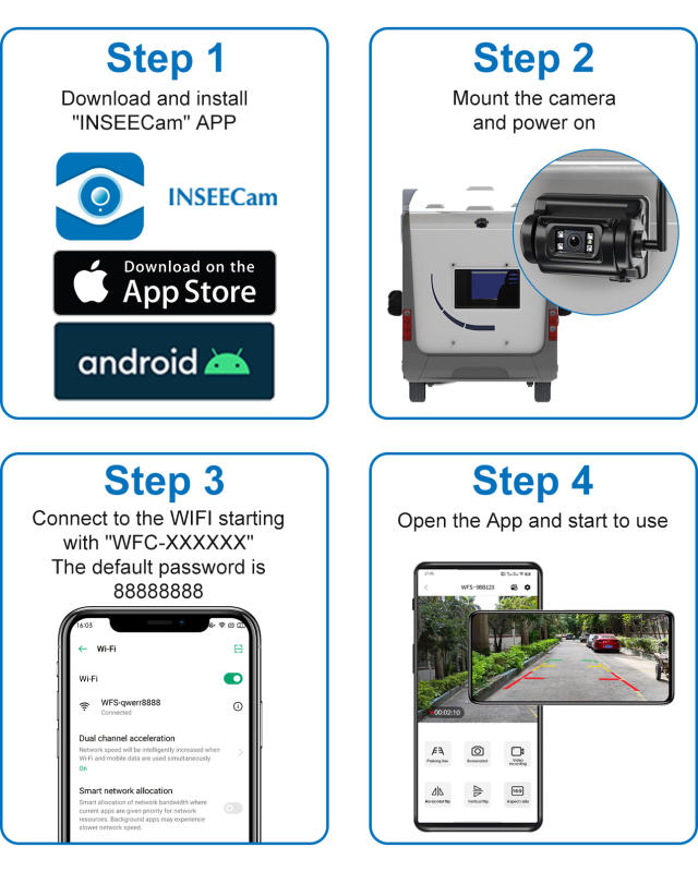1080P Wireless Magnetic Backup Camera