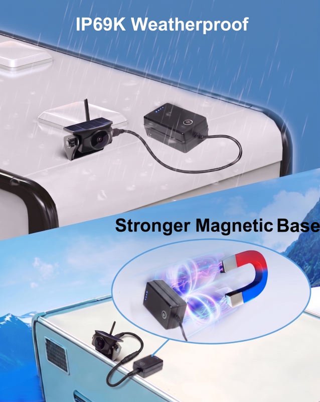 8700mAh Magnetic 12V Power Bank for Wireless Backup Cameras