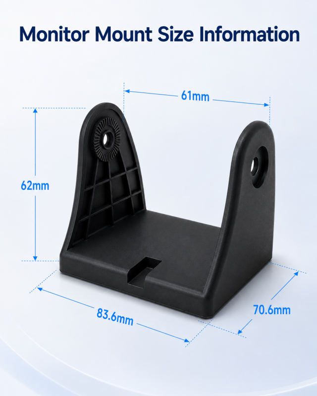 Magnetic Bottom Bracket for Wireless Backup Camera, Easy Install
