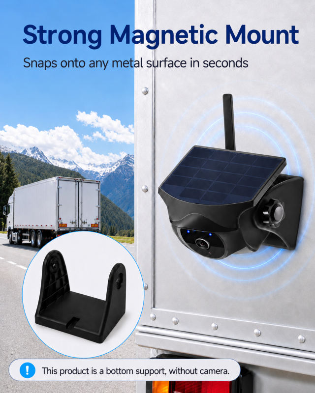 Magnetic Bottom Bracket for Wireless Backup Camera, Easy Install