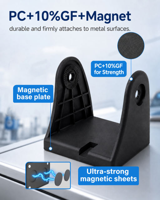Magnetic Bottom Bracket for Wireless Backup Camera, Easy Install