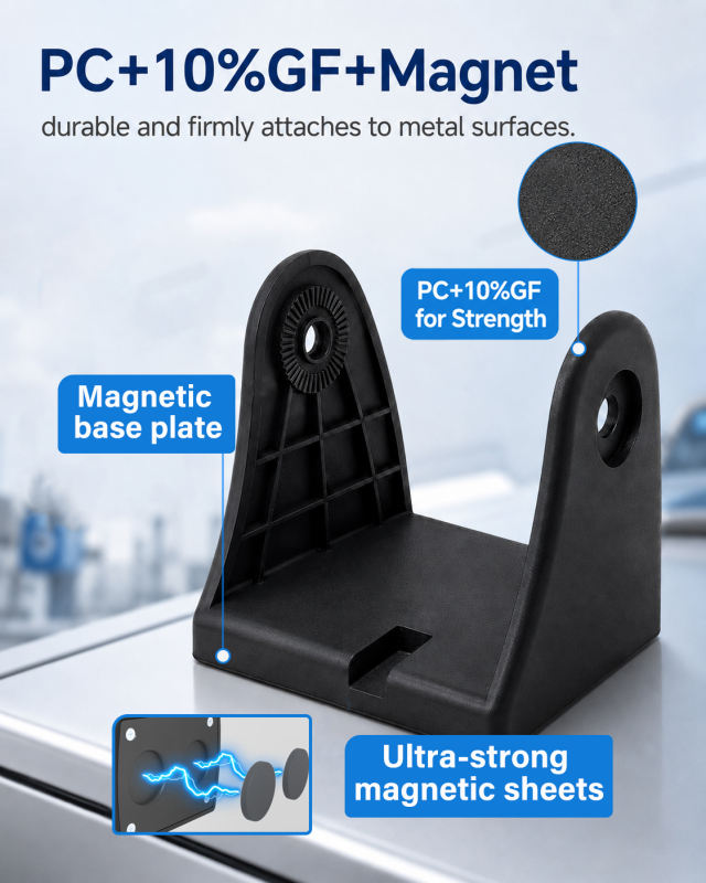 Magnetic Bottom Bracket for Wireless Backup Camera, Easy Install
