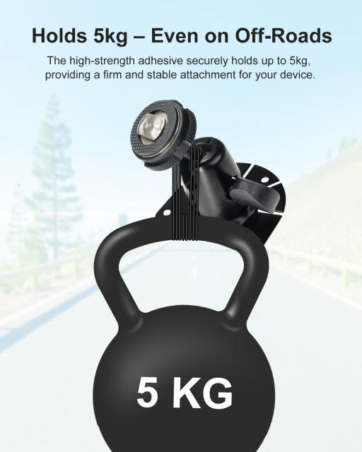 Fan-Shaped Mount for Backup Camera Monitor System