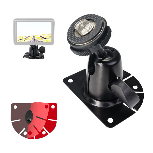 Fan-Shaped Mount for Backup Camera Monitor System