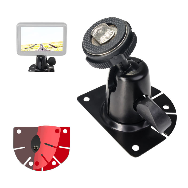 Fan-Shaped Mount for Backup Camera Monitor System