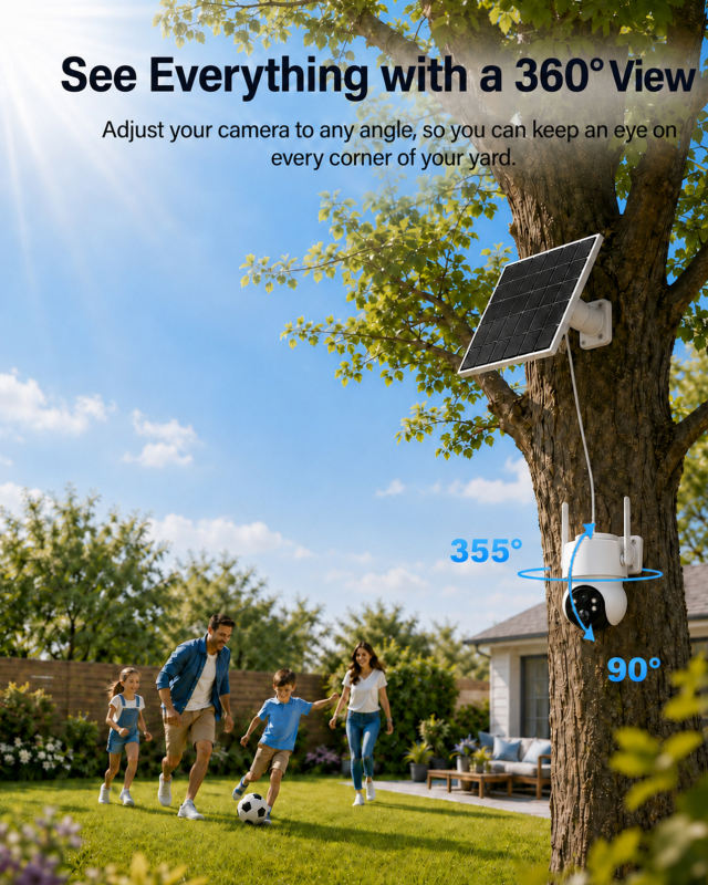 Wireless Solar Security Camera Outdoor