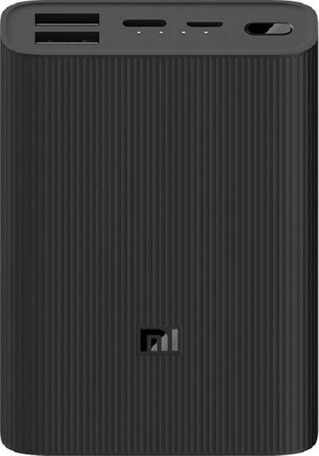Внешний аккумулятор Xiaomi Mi Power Bank 3 Ultra Compact, 10 000 мА•ч, черный (PB1022ZM/ BHR4412GL)