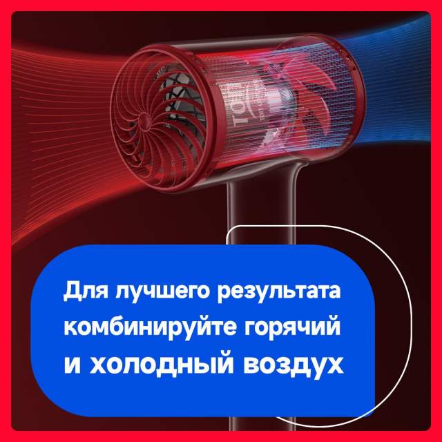 Скоростной фен для волос SOOCAS AIRFLY P1, с 2шт насадками, с держатель для фена, 4 режима работы, Зеленый