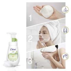 DOVE Мусс-пенка для умывания против прыщей для проблемной кожи, глубокое очищение лица 160 мл