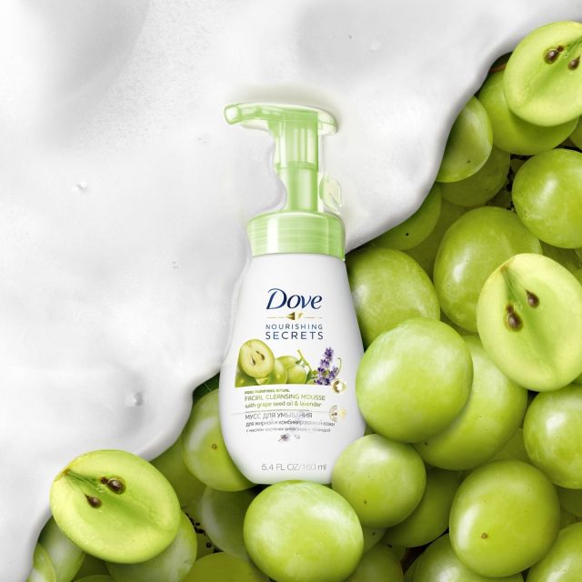 DOVE Мусс-пенка для умывания против прыщей для проблемной кожи, глубокое очищение лица 160 мл