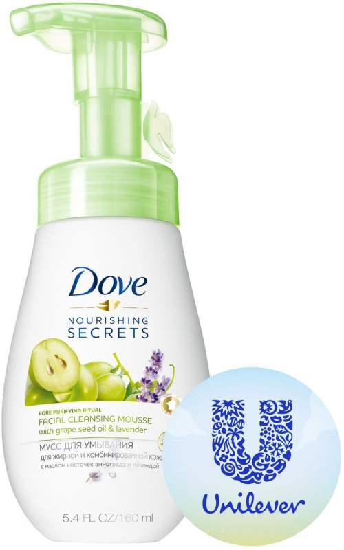 DOVE Мусс-пенка для умывания против прыщей для проблемной кожи, глубокое очищение лица 160 мл