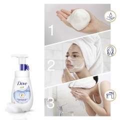 DOVE Мусс-пенка для умывания против прыщей для проблемной кожи, глубокое очищение лица 160 мл