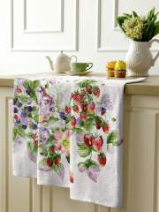 Комплект вафельных полотенец 45х60 (3 шт.) "Mia Cara" рис 30461-1 Provance