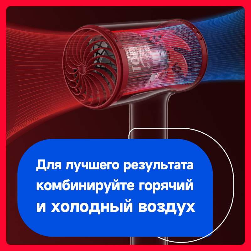 Скоростной фен для волос SOOCAS A1(Nova) ,с диффузором и концентратором, с держатель для фена, 4 режима