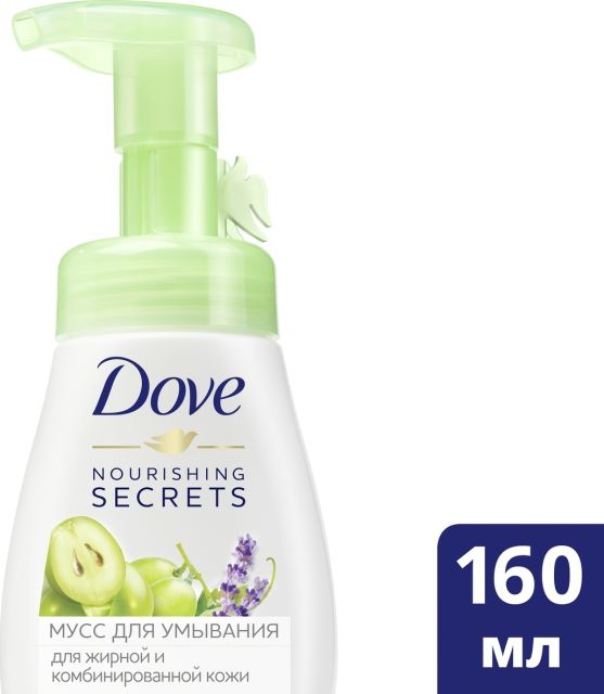 DOVE Мусс-пенка для умывания против прыщей для проблемной кожи, глубокое очищение лица 160 мл