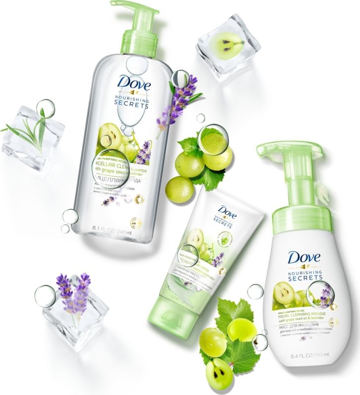 DOVE Мусс-пенка для умывания против прыщей для проблемной кожи, глубокое очищение лица 160 мл