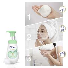 DOVE Мусс-пенка для умывания против прыщей для проблемной кожи, глубокое очищение лица 160 мл