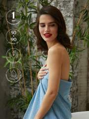 Полотенце махровое 50х90 "Mia Cara" Барбара лаванда