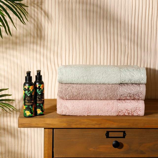 Полотенце махровое 50х90 "Mia Cara" Барбара лаванда