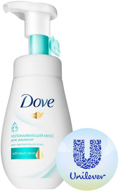 DOVE Мусс-пенка для умывания против прыщей для проблемной кожи, глубокое очищение лица 160 мл