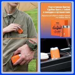 Мужская электробритва Soocas SP1, ротационная, портативная, подходит для сухого и влажного бритья