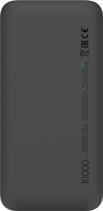 Внешний аккумулятор Xiaomi Redmi Fast Charge Power Bank, 10 000 мА•ч, черный (PB100LZM/ VXN4305GL)