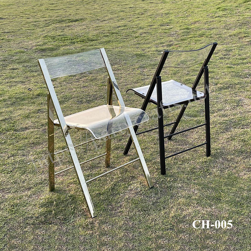 folding acrylic chair