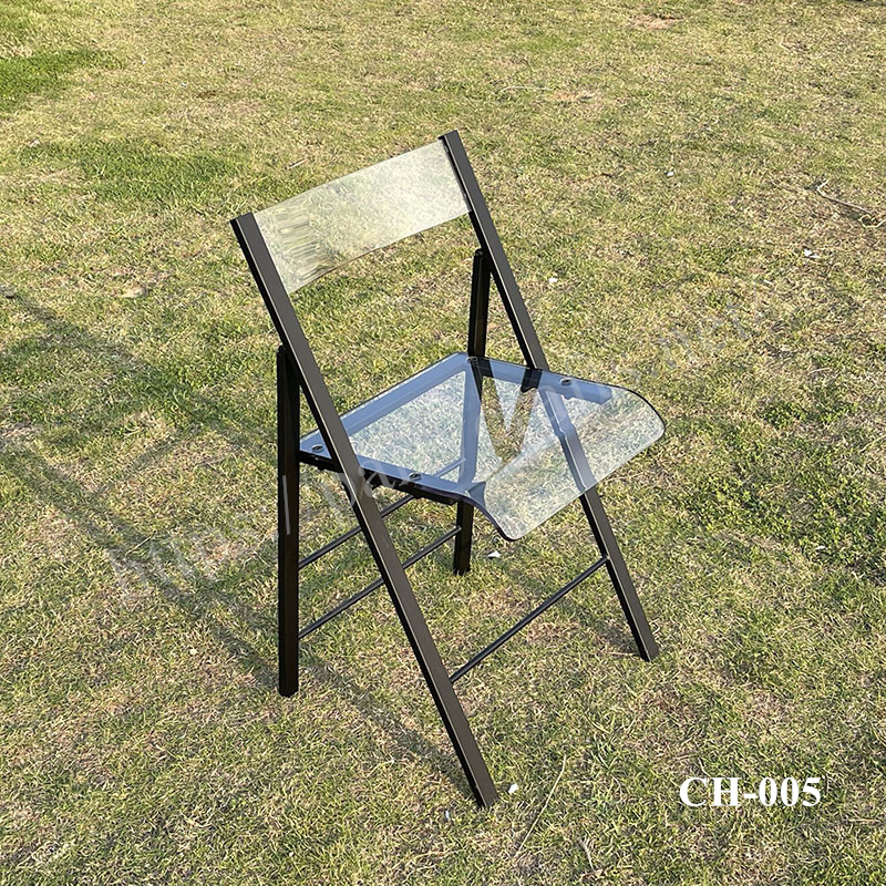 folding acrylic chair