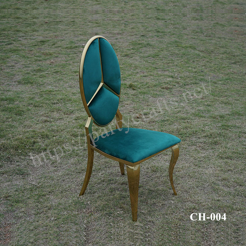 gold stainless steel chair