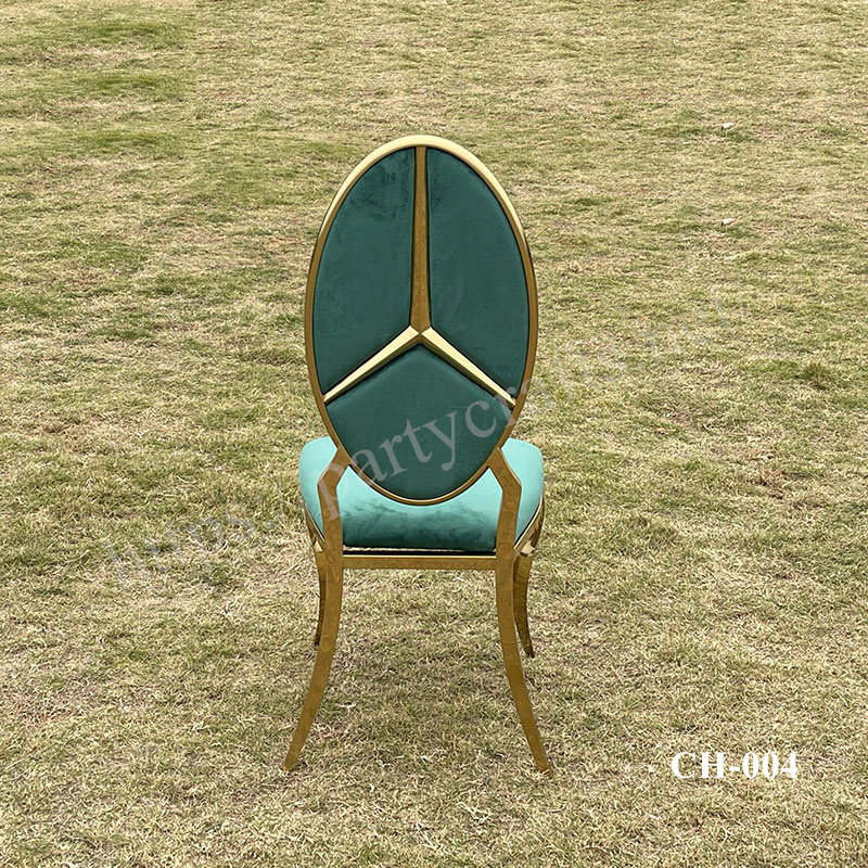 gold stainless steel chair