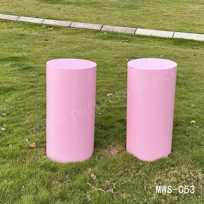 pink plinths