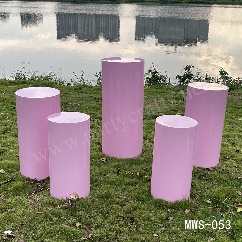 pink plinths