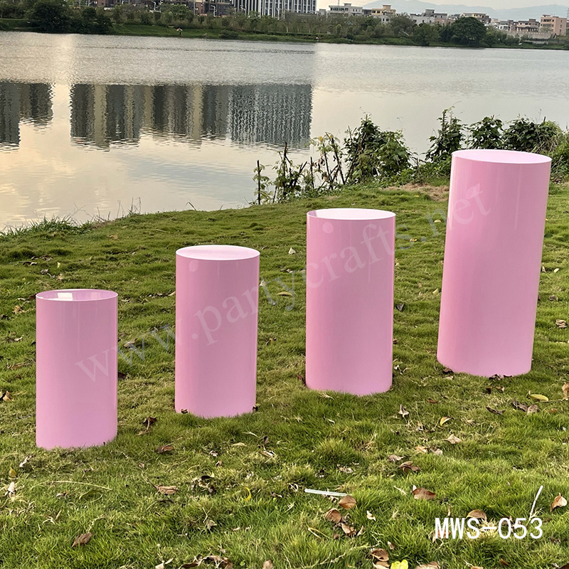pink plinths