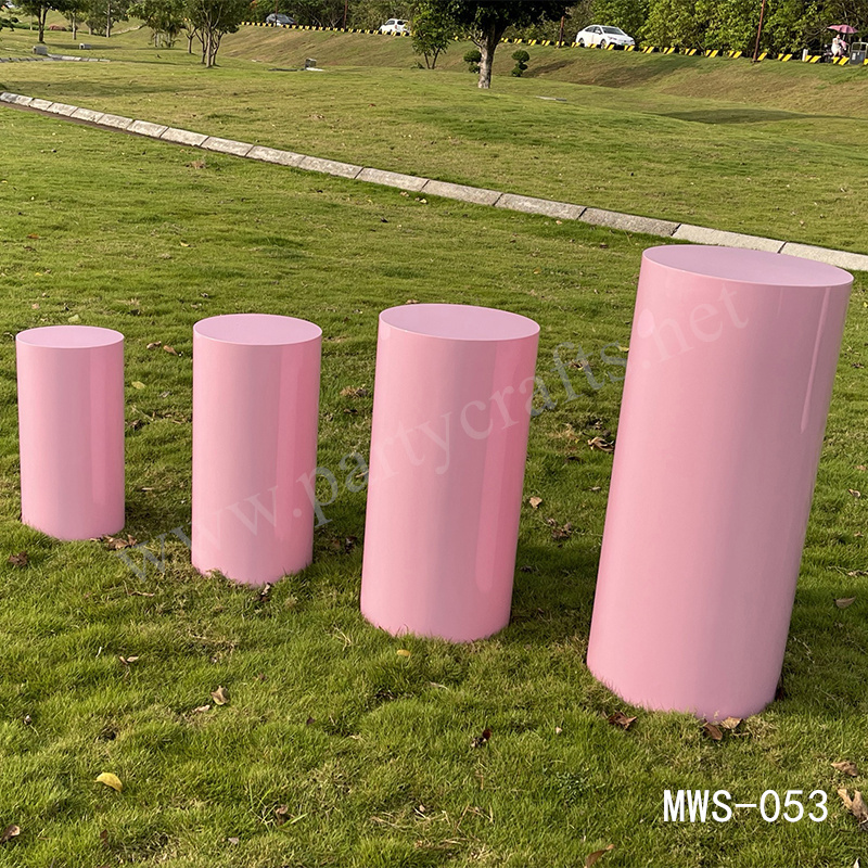 pink plinths